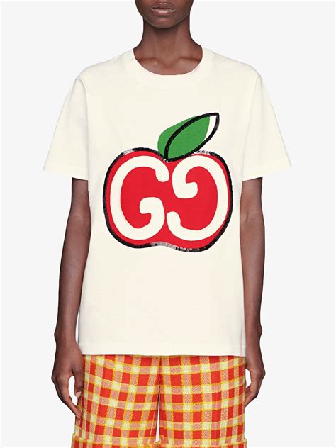 gucci apple shirt